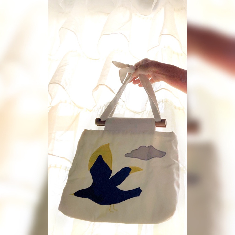 Vintage Bermuda Bag 1970’s Seagull Patch Beachy